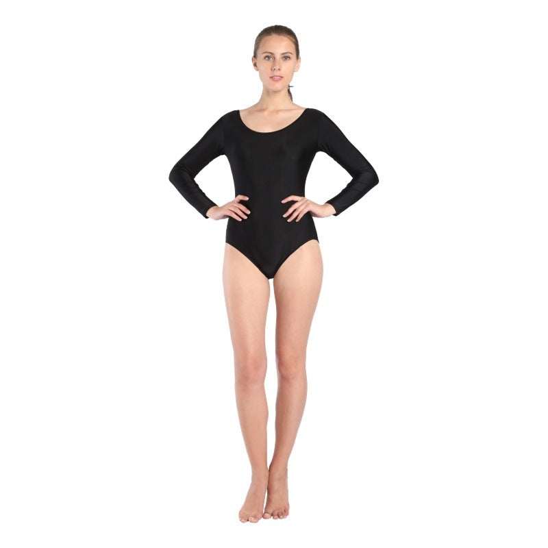 Short Long-sleeved Round Neck Dance Suit Gym Suit