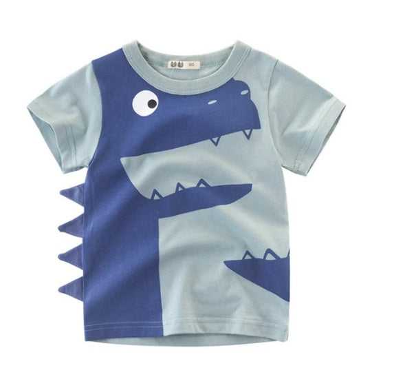 Korean boys cotton t-shirt summer style