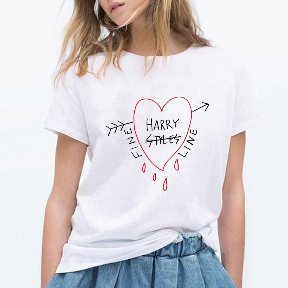 Korean T Shirt Women Harry Styles Casual Tee
