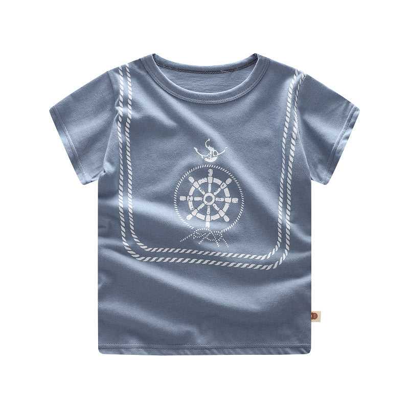 Summer Children's Short-sleeved T-shirt Cotton Cartoon 