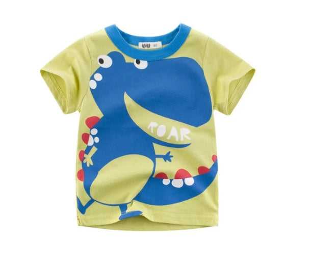 Korean boys cotton t-shirt summer style