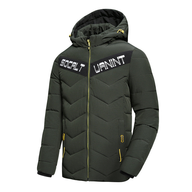 Casual hooded down jacket
