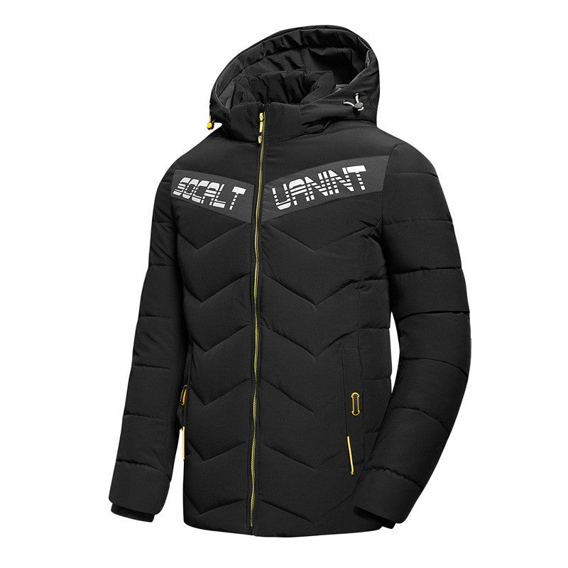 Casual hooded down jacket