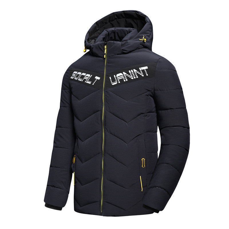 Casual hooded down jacket