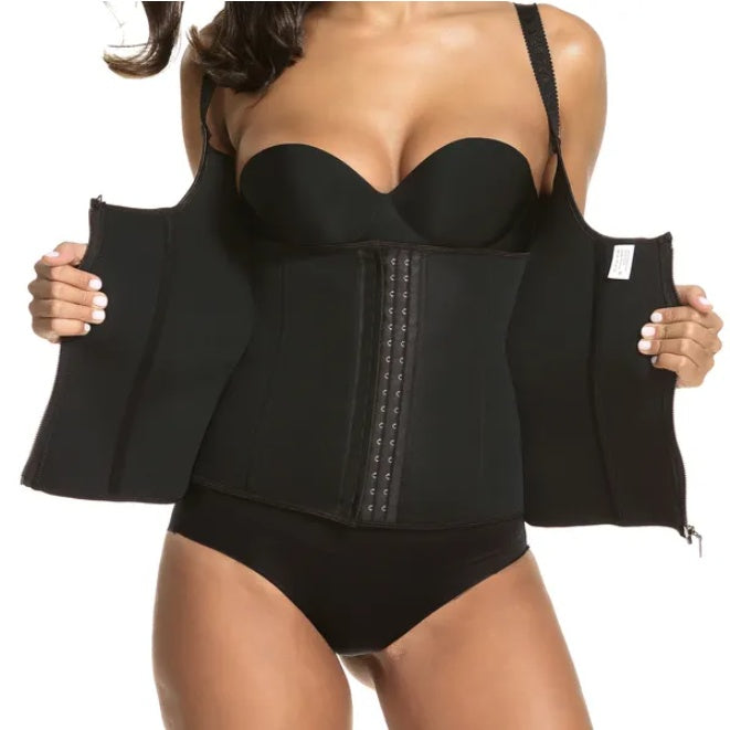 Zippered Waist Trainer Corset | Instant Tummy Control & Waist Shaping
