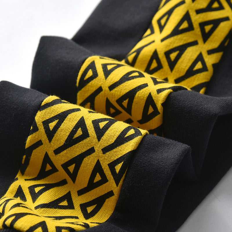 CUHK Kids Black Long Sleeve Zipper Top & Pants Set