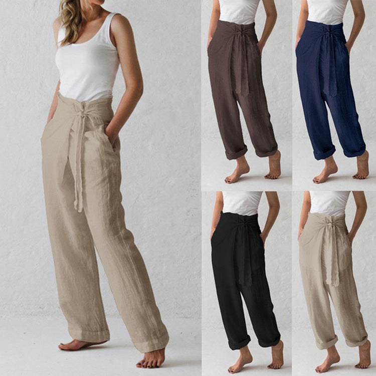 Temperament wide-leg casual pants