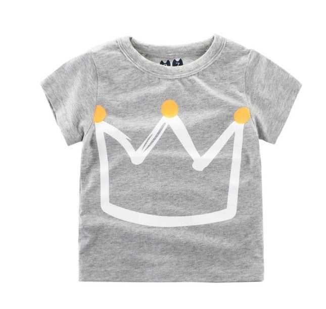 Korean boys cotton t-shirt summer style