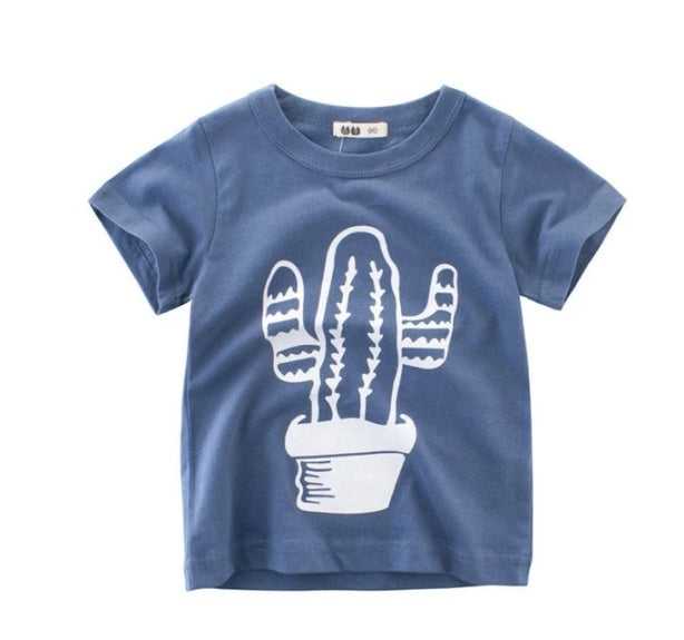 Korean boys cotton t-shirt summer style