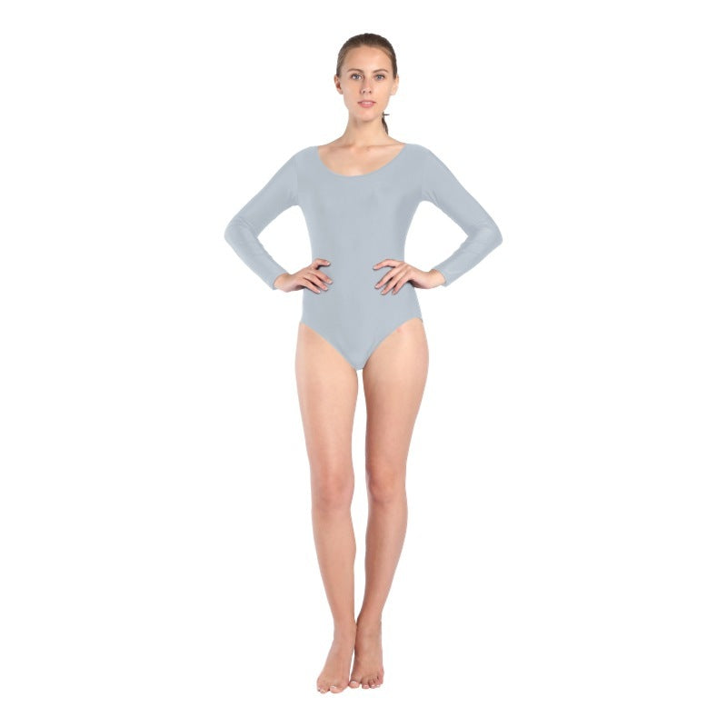 Short Long-sleeved Round Neck Dance Suit Gym Suit