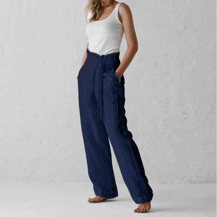 Temperament wide-leg casual pants