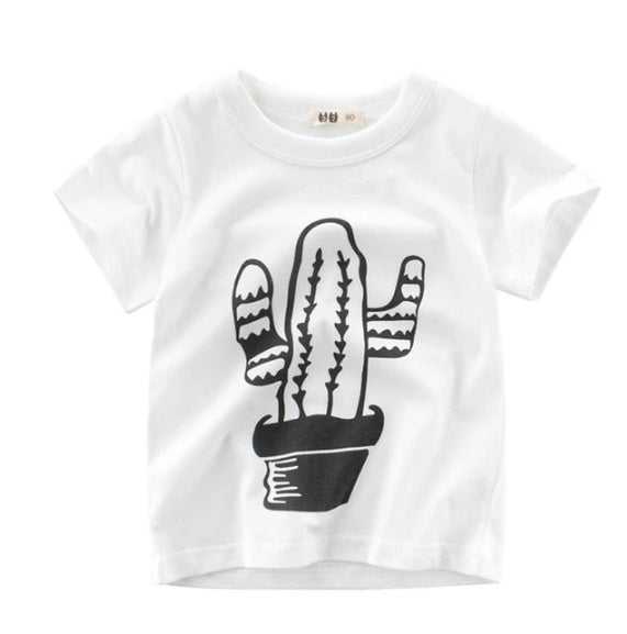 Korean boys cotton t-shirt summer style