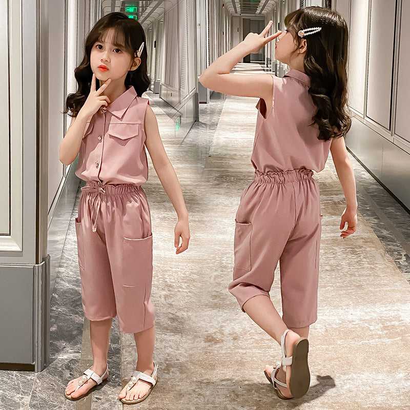 Girls two-piece suit casual fashion