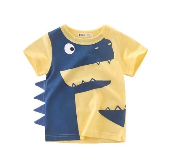 Korean boys cotton t-shirt summer style
