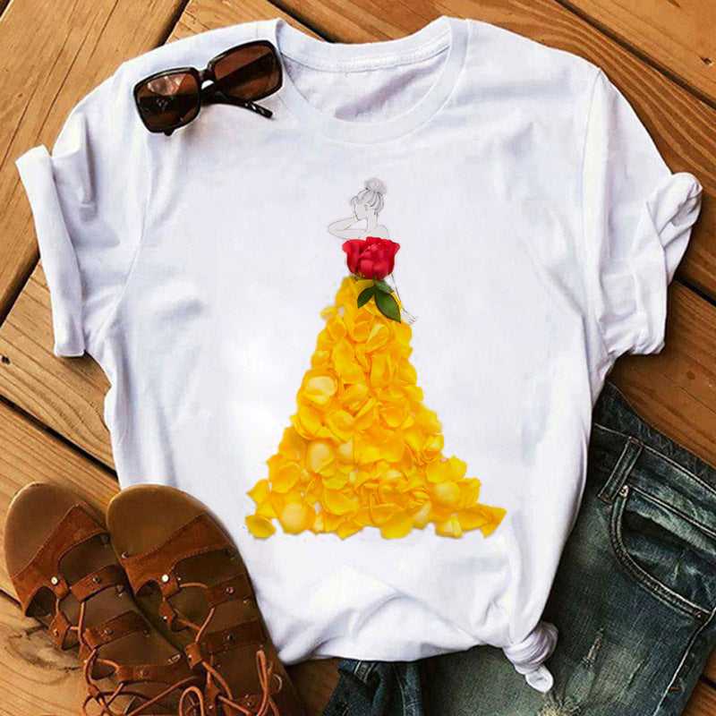 Letters Cute Clothing Women's Short Sleeved T-shirts