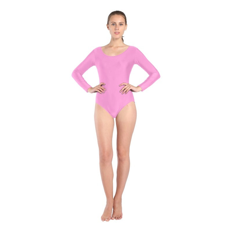 Short Long-sleeved Round Neck Dance Suit Gym Suit