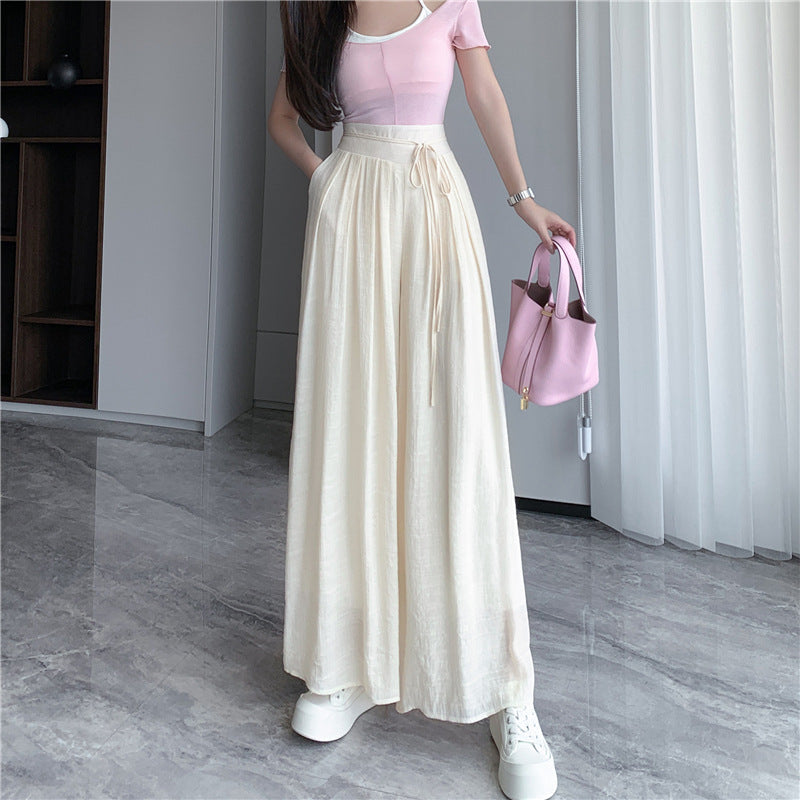 Hong Kong Style Loose Drooping Wide Leg Pants