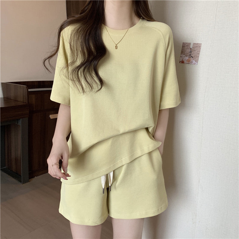 All-matching Solid Color Two-piece Set