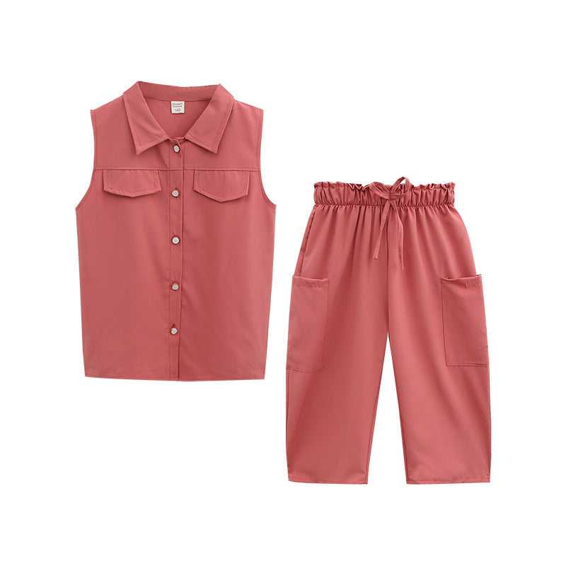 Girls two-piece suit casual fashion
