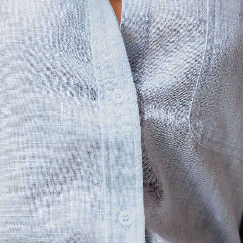 Women's Simple Button Front Shirt, Elegant Long Sleeve Solid Color Shirt Tops