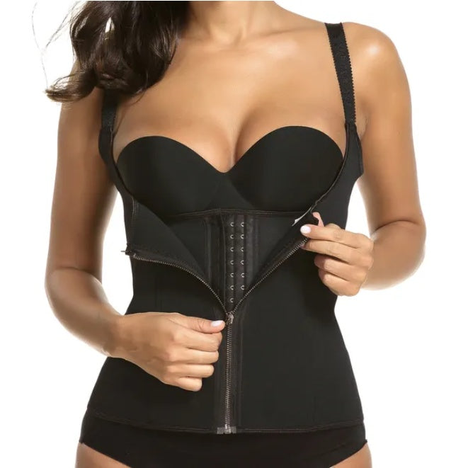 Zippered Waist Trainer Corset | Instant Tummy Control & Waist Shaping