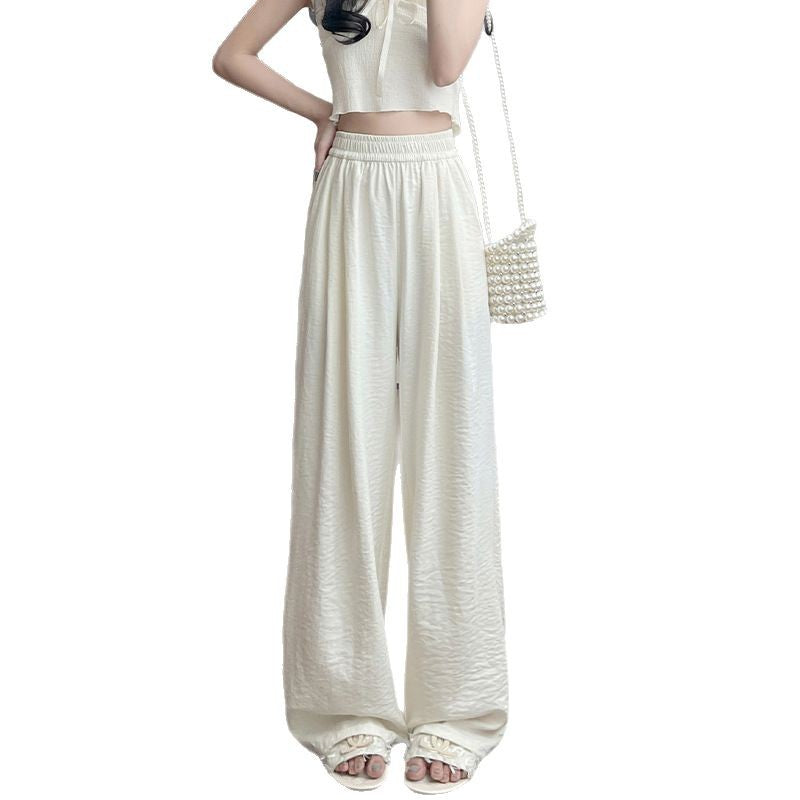 Loose Small Idle Style Walking Pants Casual Wide-leg Pants