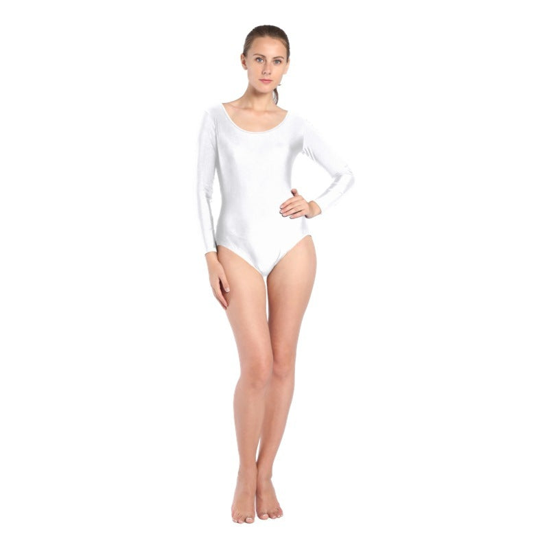 Short Long-sleeved Round Neck Dance Suit Gym Suit